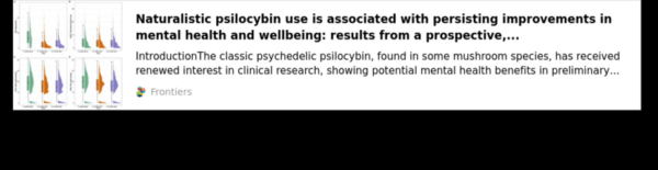 Naturalistic psilocybin use is associated with persisting improvements in mental health and wellbeing: results from a prospective, longitudinal survey